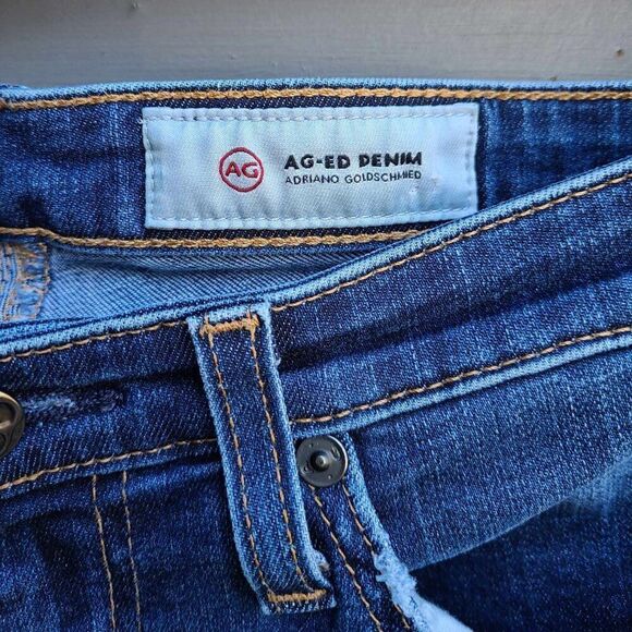 AG Adriano Goldschmied The Leggings Ankle super Skinny Jean Distressed 26R - Picture 2 of 13